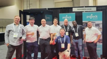 Pollock Homelifts team at a trade show/event